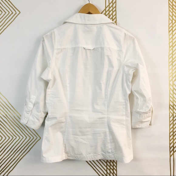 Byron Lars Beauty Mark White Dress Shirt. Sz.8 - Picture 4 of 8